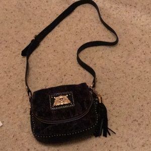 Juicy Couture crossbody velvet and leather purse